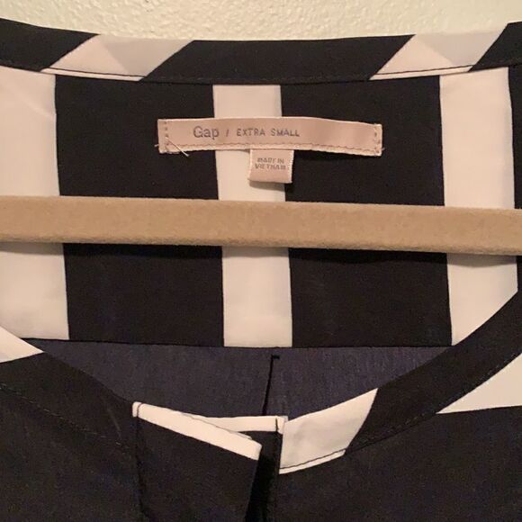 Navy Striped Blouse   - Picture 4 of 7